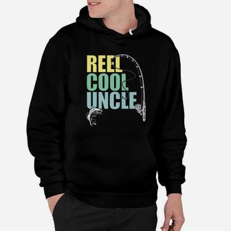 Mens Reel Cool Uncle Fishing Daddy Fathers Day Shirt Hoodie | Crazezy AU