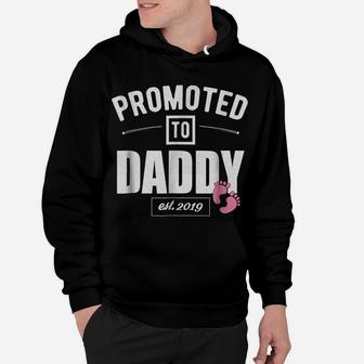 Mens Vintage Promoted To Daddy Its A Girl 2019 New Dad Shirt Hoodie | Crazezy