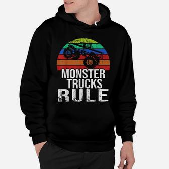 Monster Trucks Rule Monster Truck Jam Hoodie | Crazezy