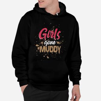 Mud Run Princess Girls Gone Muddy Team Girls ATV Hoodie | Crazezy