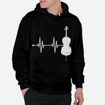 Musical Instrument Cellist Heartbeat Gift Cello Hoodie | Crazezy