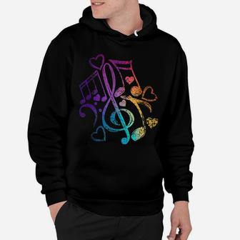 Musical Notes Treble Clef Hoodie | Crazezy