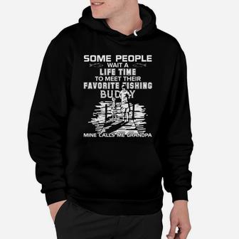 My Favorite Fishing Buddy Calls Me Uncle - Fish T-shirt Black Youth Hoodie | Crazezy