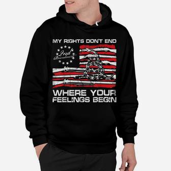 My Rights Don't End Where Your Feelings Begin Gadsden Flag Hoodie | Crazezy
