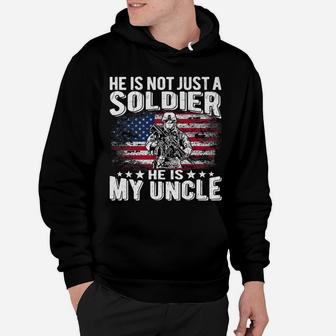 My Uncle Is A Soldier Patriotic Proud Army Niece Nephew Gift Hoodie | Crazezy
