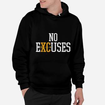 No Excuses Cross Country Track And Field Running Hoodie | Crazezy