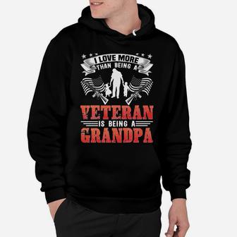 Only Thing I Love More Than Being A Veteran Being A Grandpa Sweatshirt Hoodie | Crazezy