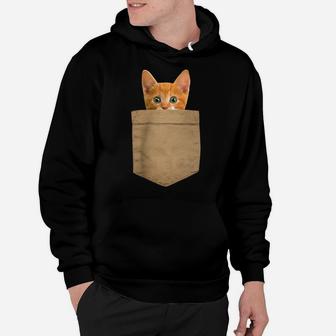 Orange Cat Shirt Kitty Cat In My Your Pocket Shirt Gift Hoodie | Crazezy