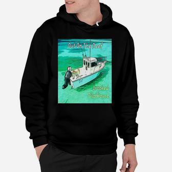 Out On The Reef Crooked Pilothouse Boat Hoodie | Crazezy