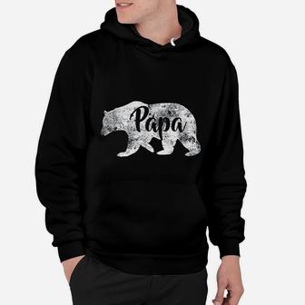 Papa Bear Awesome Camping Fathers Day Hoodie | Crazezy