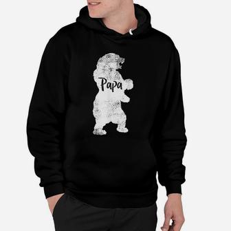 Papa Bear For Camping Fathers Day Or Daddy Bear Hoodie | Crazezy