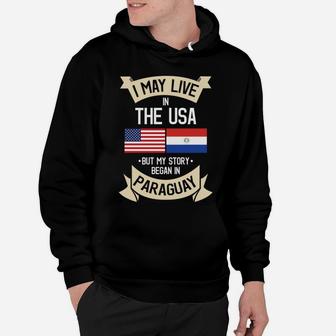 Paraguay American Flag USA Paraguayan Roots Gifts Hoodie | Crazezy