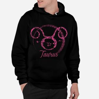 Pink Taurus Zodiac Sign April Or May Birthday Gift Hoodie | Crazezy