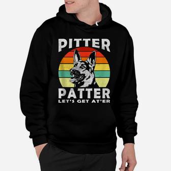 Pitter Tshirt Patter German Shepherd Dog Funny Vintage Retro Hoodie | Crazezy DE