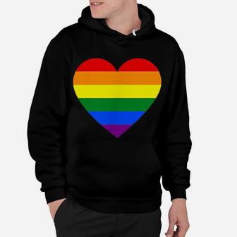 Pocket Lgbt Flag Gay Pride Rainbow Heart Glbt Gift Hoodie | Crazezy