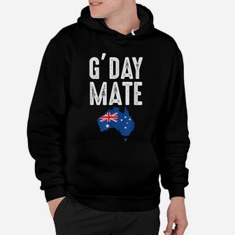 Proud Australian Australia Aussie G'day Mate Australian Flag Hoodie | Crazezy