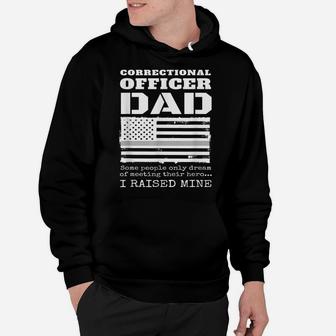 Proud Dad Of A Correctional Officer Father Thin Silver Line Hoodie | Crazezy