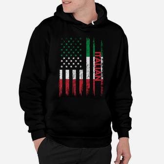 Proud Italian American Flag Italy Usa Sweatshirt Hoodie | Crazezy
