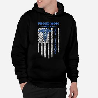 Proud Mom Of A Navy Corpsman T-Shirt Hoodie | Crazezy
