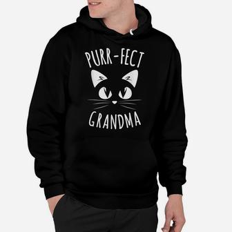 Purr-Fect Grandma Fur Mom Cute Cat Lover Animal Gift Hoodie | Crazezy CA