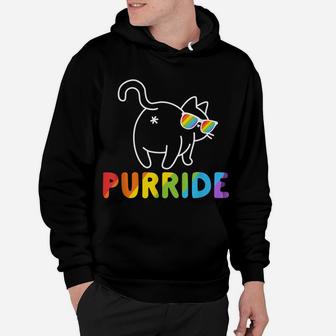 Purride Shirt Funny Cat Gay Lgbt Pride Tshirt Women Men Hoodie | Crazezy