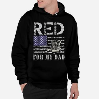Red Friday Military Remember Everyone Deployed For My Dad Hoodie | Crazezy DE