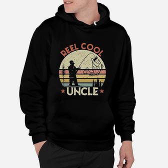 Reel Cool Uncle Vintage Fishing Lover Gift For Uncle Hoodie | Crazezy AU