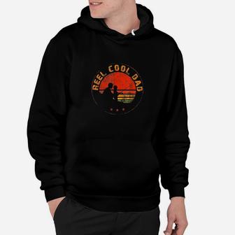 Retro Reel Cool Dad Fishing Daddy Vintage Fathers Day Gift Hoodie | Crazezy AU