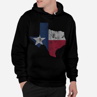 Retro Texas Flag Map Gift Men Women Kids Hoodie | Crazezy AU