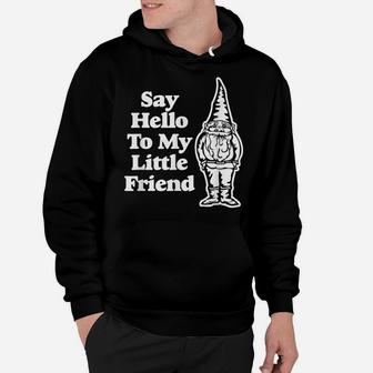 Say Hello To My Little Friend Funny Saying Gnome Hoodie | Crazezy AU