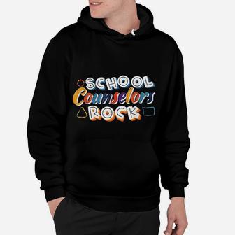 School Counselors Rock Students Guidance Counseling Therapy Hoodie | Crazezy
