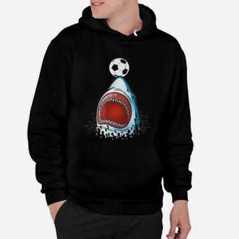 Shark Soccer Shirt, Funny Cute Animal Lover Sports Gift Boys Hoodie | Crazezy CA