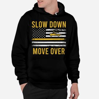 Slow Down Move Over Tow Lives Matter Driver American Flag Hoodie | Crazezy