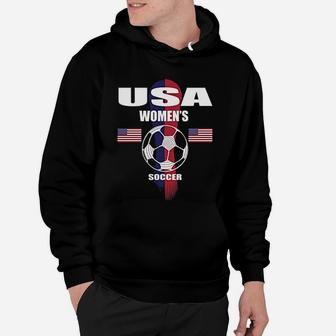 Soccer Team Usa United States Soccer Fan Woman Hoodie | Crazezy CA