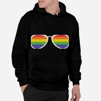 Sounds Gay I'm In Funny Rainbow Sunglasses Lgbt Pride Hoodie | Crazezy