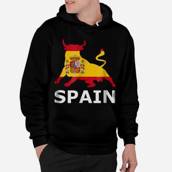 Spanish Flag Shirt Bull Fighting Tshirt Spain Gift Tee Shirt Hoodie | Crazezy