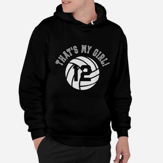 Thats My Girl Volleyball Player Mom Or Dad Gift Hoodie | Crazezy DE