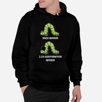 The Inch Worm And The Metric Worm With Bearskin Hat Hoodie | Crazezy