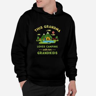 This Grandma Loves Camping With Her Grandkids Hoodie | Crazezy UK