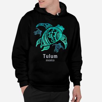 Tribal Ocean Blue Mexico Tulum Sea Turtle Hoodie | Crazezy AU