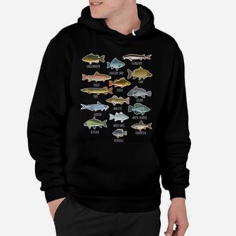 Types Of Freshwater Fish Species Fishing Hoodie | Crazezy CA