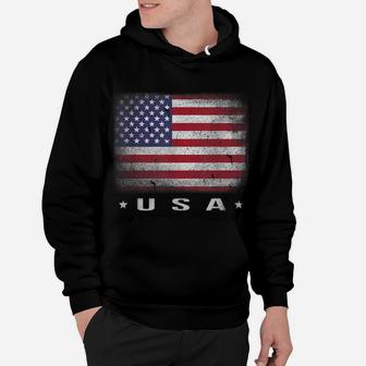 Usa American Flag 4Th July Fourth Red White Blue Star Stripe Hoodie | Crazezy