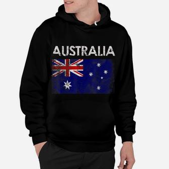 Vintage Australia Australian Flag Pride Gift Hoodie | Crazezy