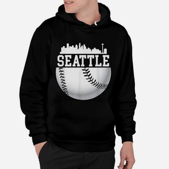 Vintage Downtown Seattle Baseball Retro Washington Hoodie | Crazezy DE