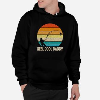 Vintage Fishing Reel Cool Daddy Fisher Happy Father Shirt Premium Hoodie | Crazezy