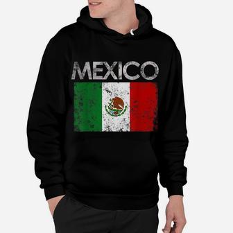 Vintage Mexico Mexican Flag Pride Gift Hoodie | Crazezy DE