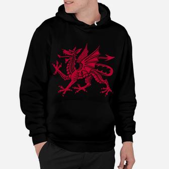 Wales Cymru Red Dragon Welsh Flag Sweatshirt Hoodie | Crazezy