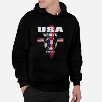 Women Soccer Team Usa United States Soccer Fan Woman Hoodie | Crazezy DE
