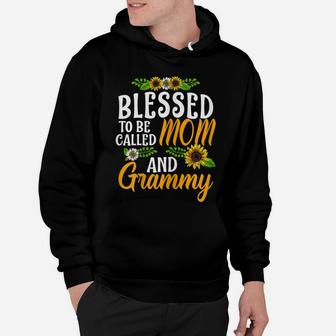 Womens Blessed To Be Called Mom And Grammy Thanksgiving Christmas Hoodie | Crazezy