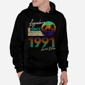 Womens Legendary Since Bday March 1991 Vintage 30Th Birthday Hoodie | Crazezy